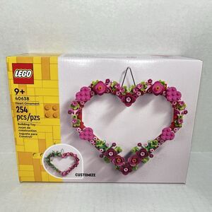LEGO Heart Ornament Building Toy Set 40638 Fun Arts Crafts Idea New Sealed Box